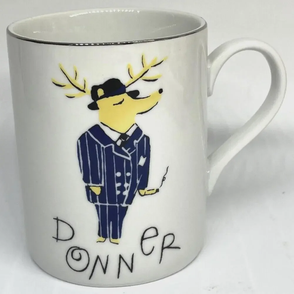 Reindeer DONNER Pottery Barn‎ Christmas Mug Replacement